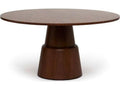 Graves Round 60-Inch Wood Dining Table in Classic Walnut