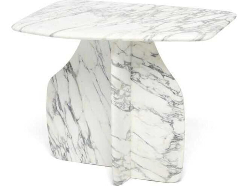 Celine Free Form Marble End Table Arabescato