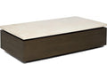 Branford Rectangular Marble Mocha Honey Coffee Table