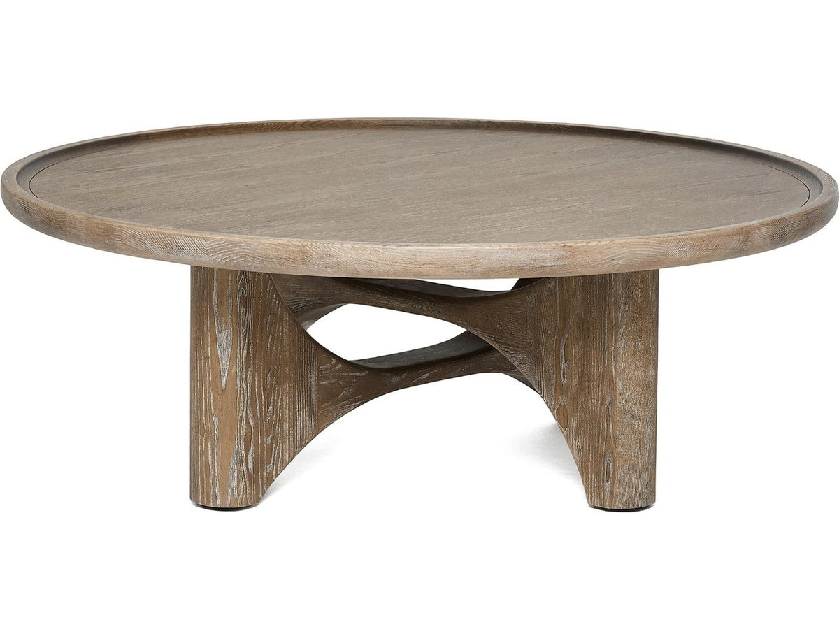Adel Round Coffee Table in Autumn Brown Ash