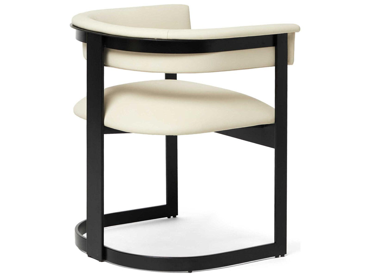 Darcy Black Upholstered Arm Dining Chair