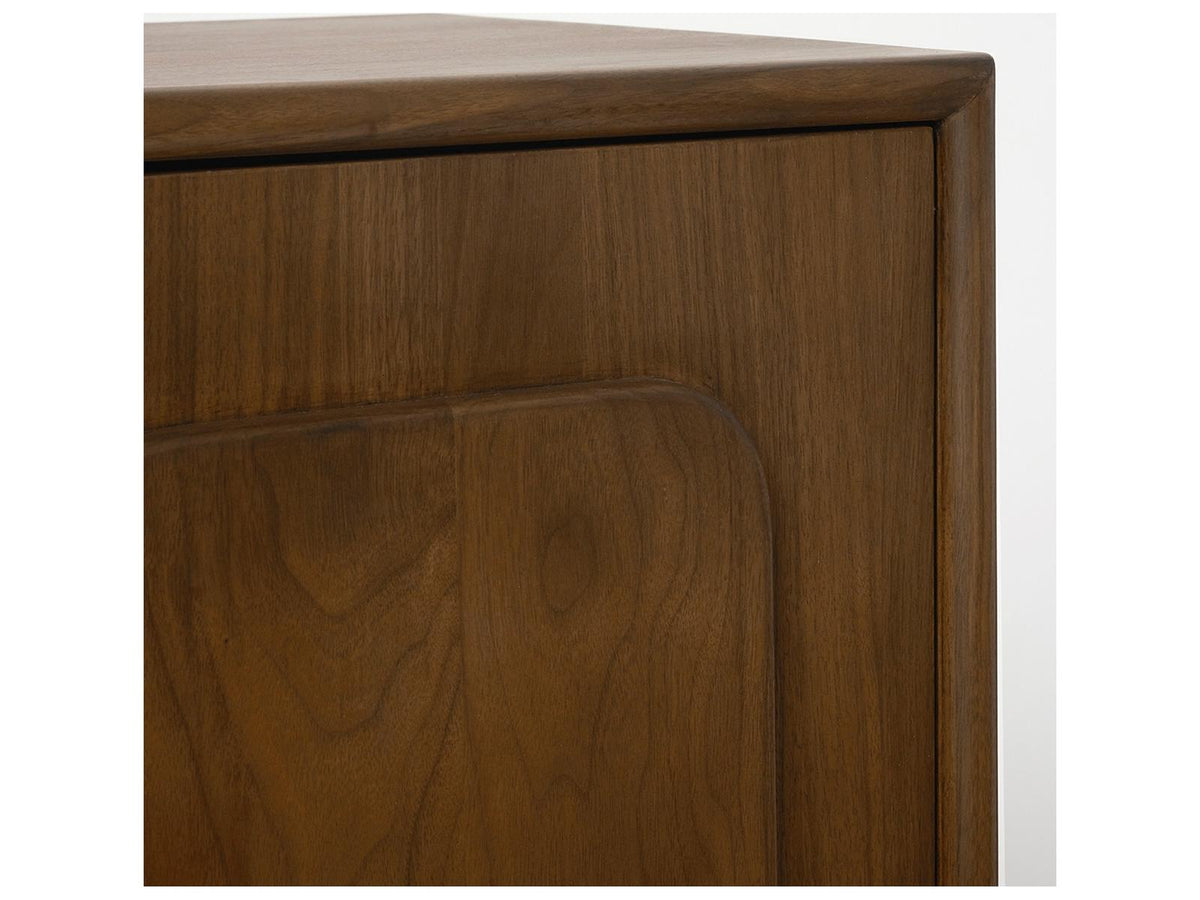 August 90-Inch Walnut Wood Classic Credenza