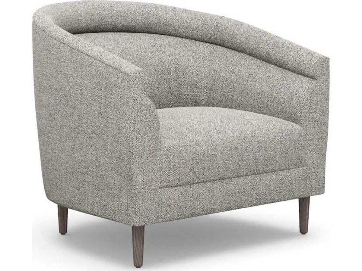 Capri Accent Chair in Rock Dark Grey Loma Weave