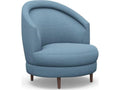 Capri Swivel Accent Chair in Surf Hampton Twill Fabric