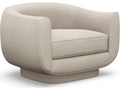 Spectrum Swivel Club Chair in Beige Canyon Weave