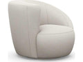 Carlisle Swivel Upholstered Accent Chair in Cream