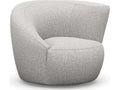 Carlisle Swivel Accent Chair in Storm Gray Paseo Linen