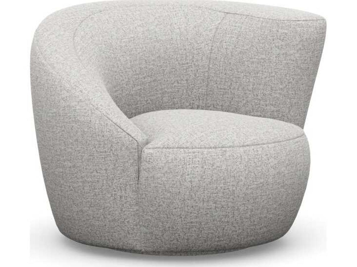 Carlisle Swivel Accent Chair in Storm Gray Paseo Linen