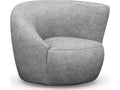 Carlisle Swivel Accent Chair in Feather Heathered Chenille