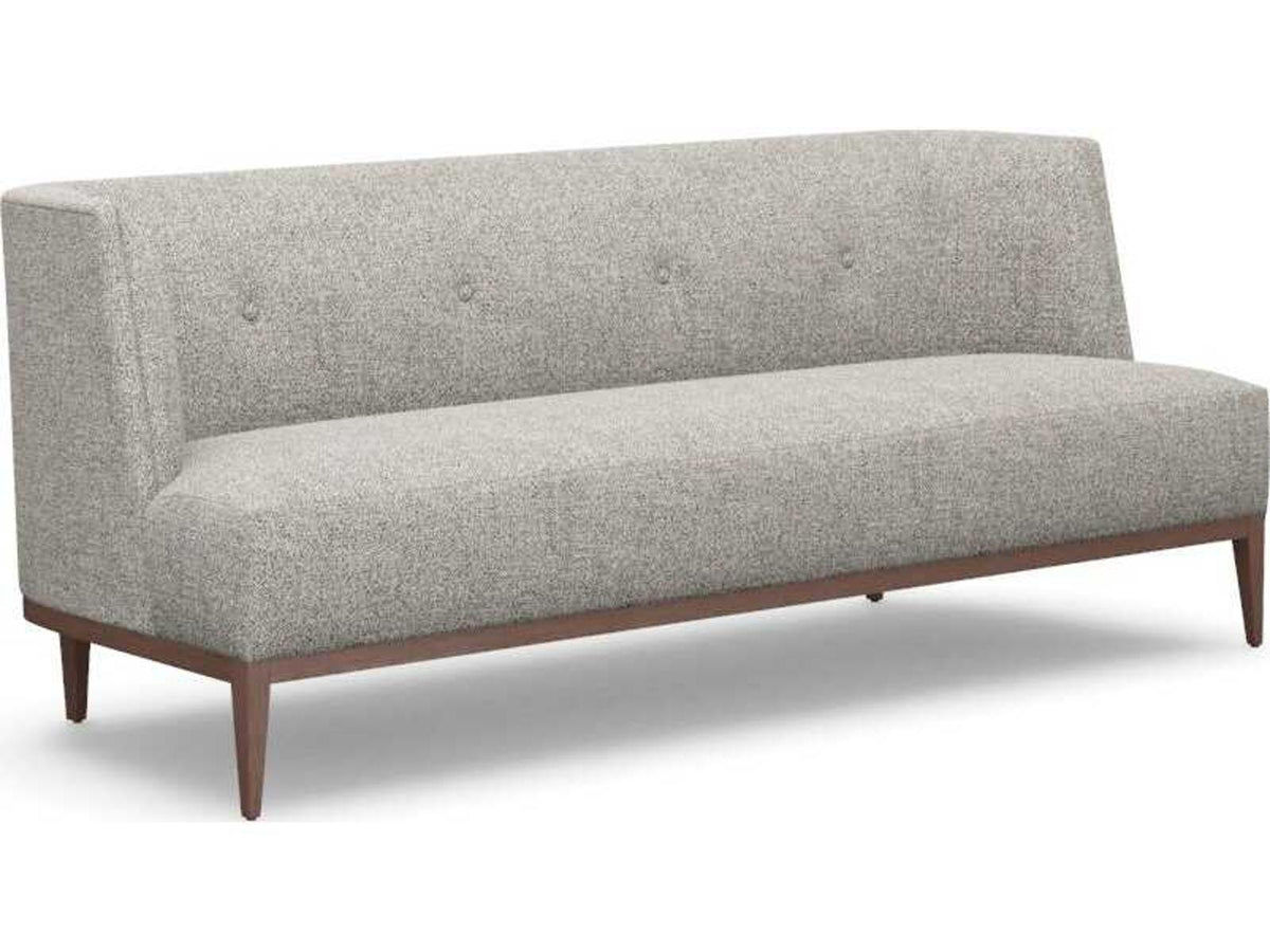 Chloe 3-Seat Upholstered Sofa in Rock Dark Grey