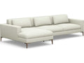 Valencia 3-Piece Upholstered Sectional Sofa in White