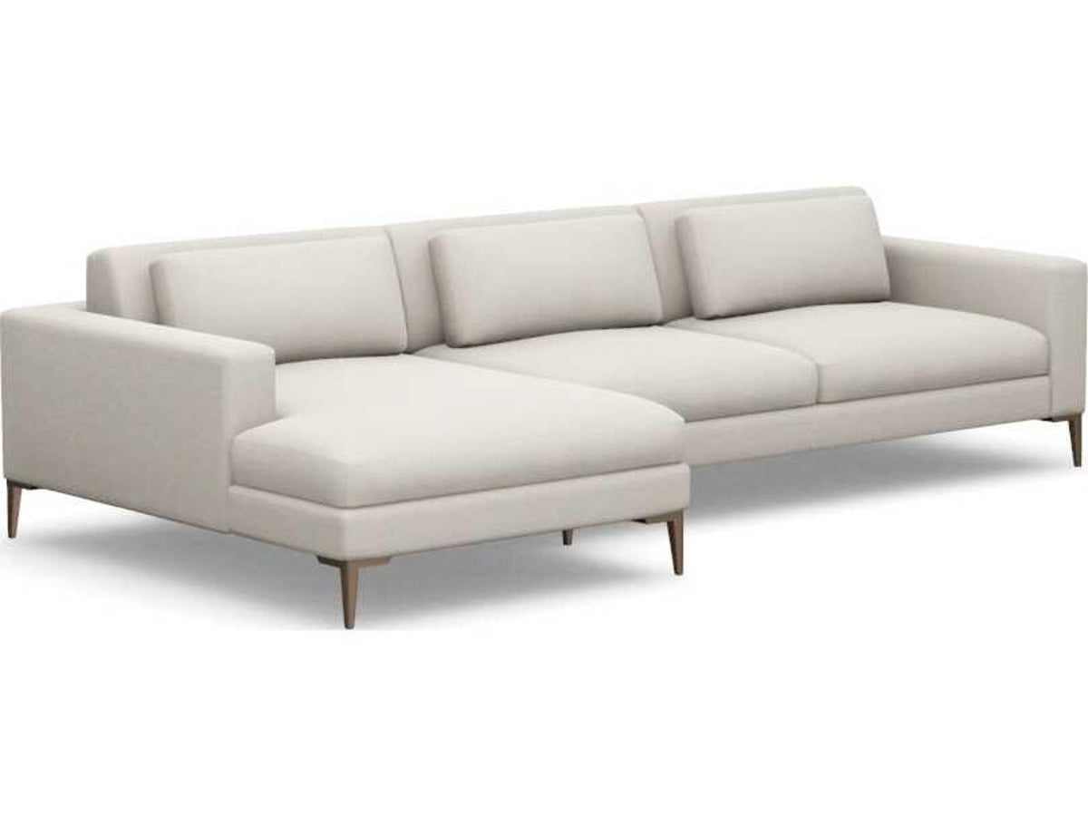 Valencia 3-Piece Boucle Sectional Sofa in Cameo