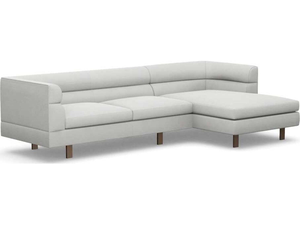 Ornette 2-Piece Right Chaise Sectional Sofa in Fresco