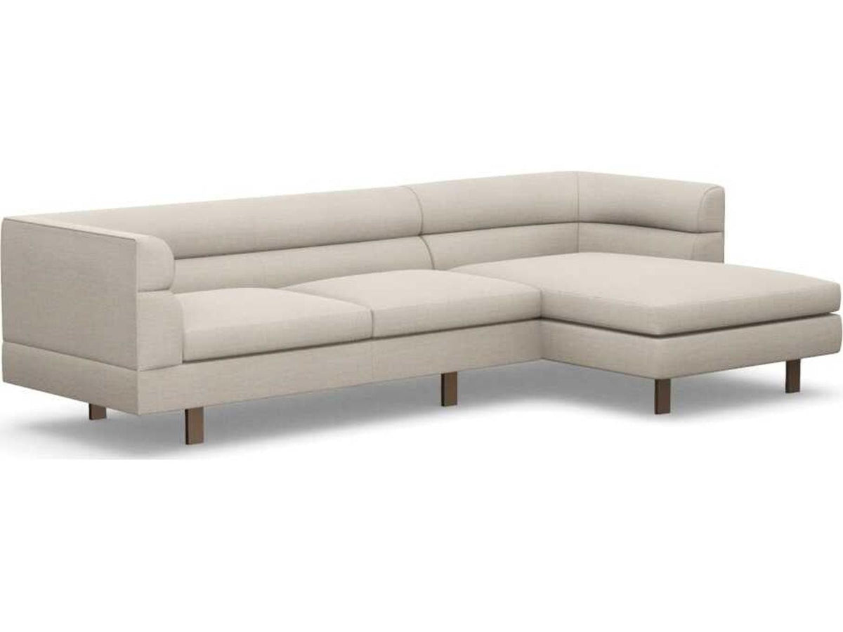 Ornette 2-Piece Right Chaise Sectional Sofa in Bluff Beige