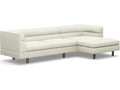 Ornette 2-Piece Modular Sectional Sofa in Cream