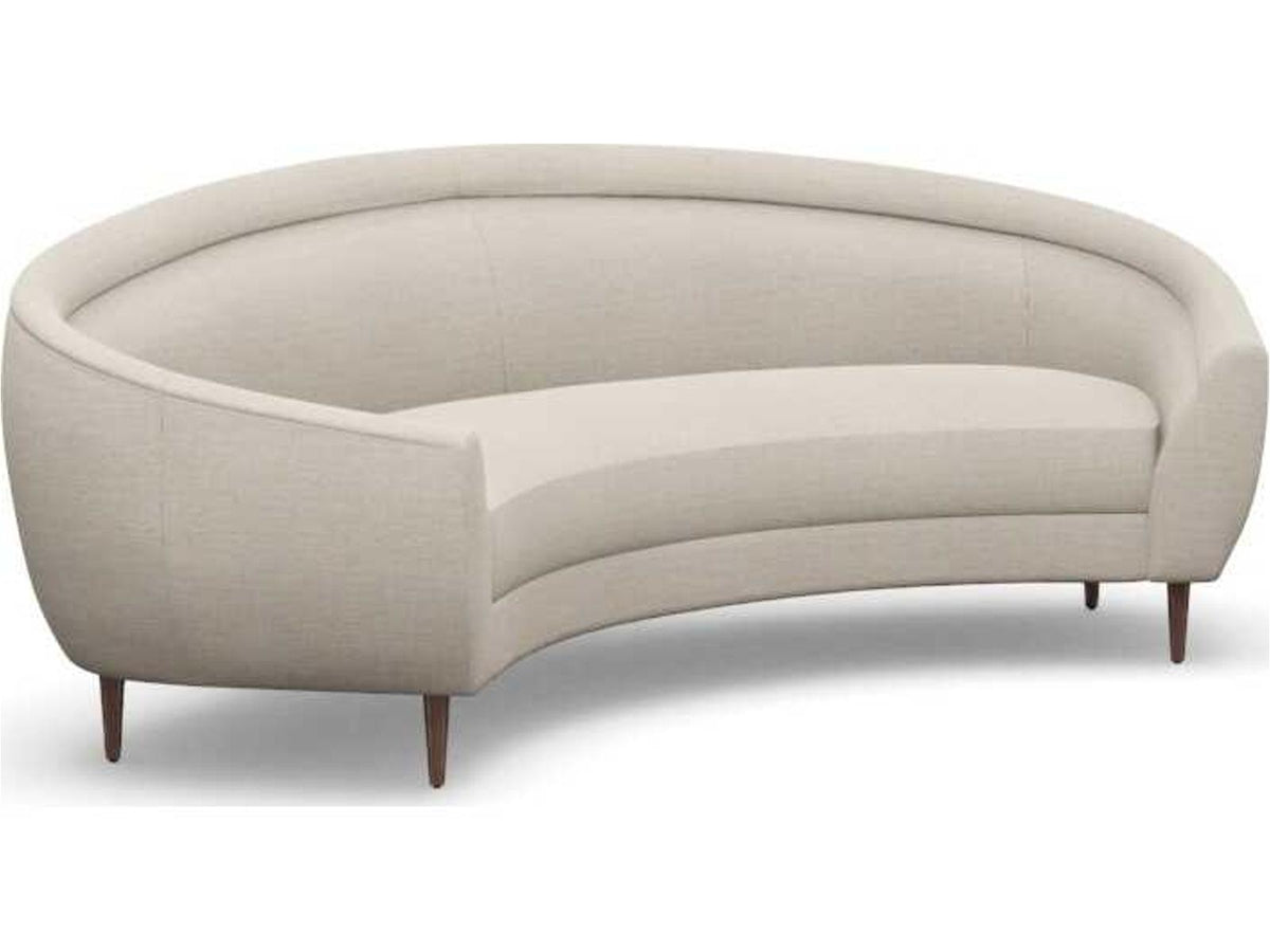 Capri 3-Seat Upholstered Sofa in Bluff Canyon Weave and Walnut