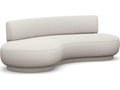 Nuage Left Facing Boucle Sofa in Cameo Cream