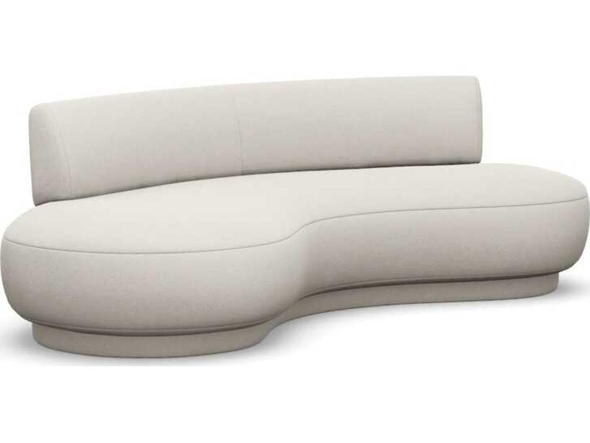 Nuage Left Facing Boucle Sofa in Cameo Cream