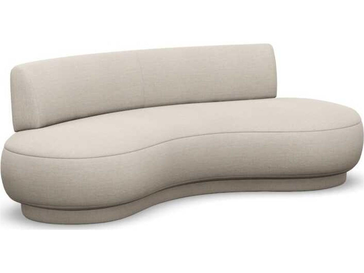 Nuage Right-Arm Upholstered Sofa in Bluff Beige Performance Fabric