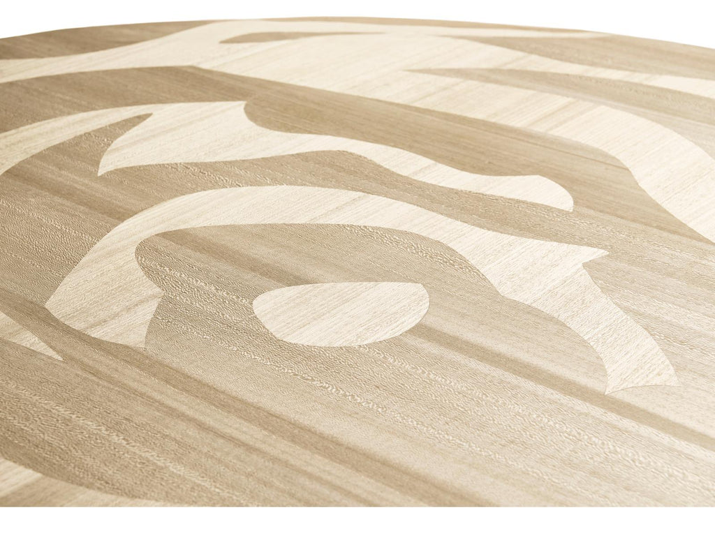 Tidepool 60-Inch Round Dining Table in Natural Dyed Koto