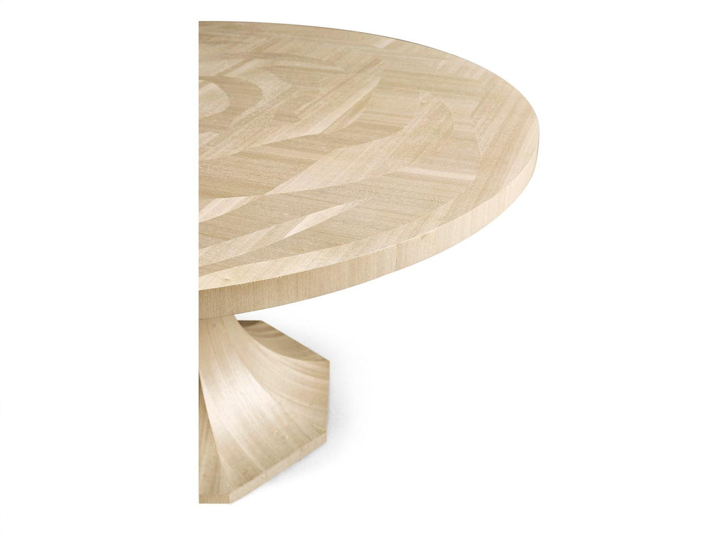 Tidepool 60-Inch Round Dining Table in Natural Dyed Koto