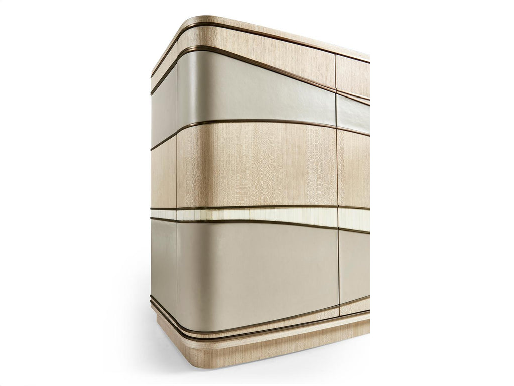 Water Breaker Credenza Console Table in Natural Dyed Koto