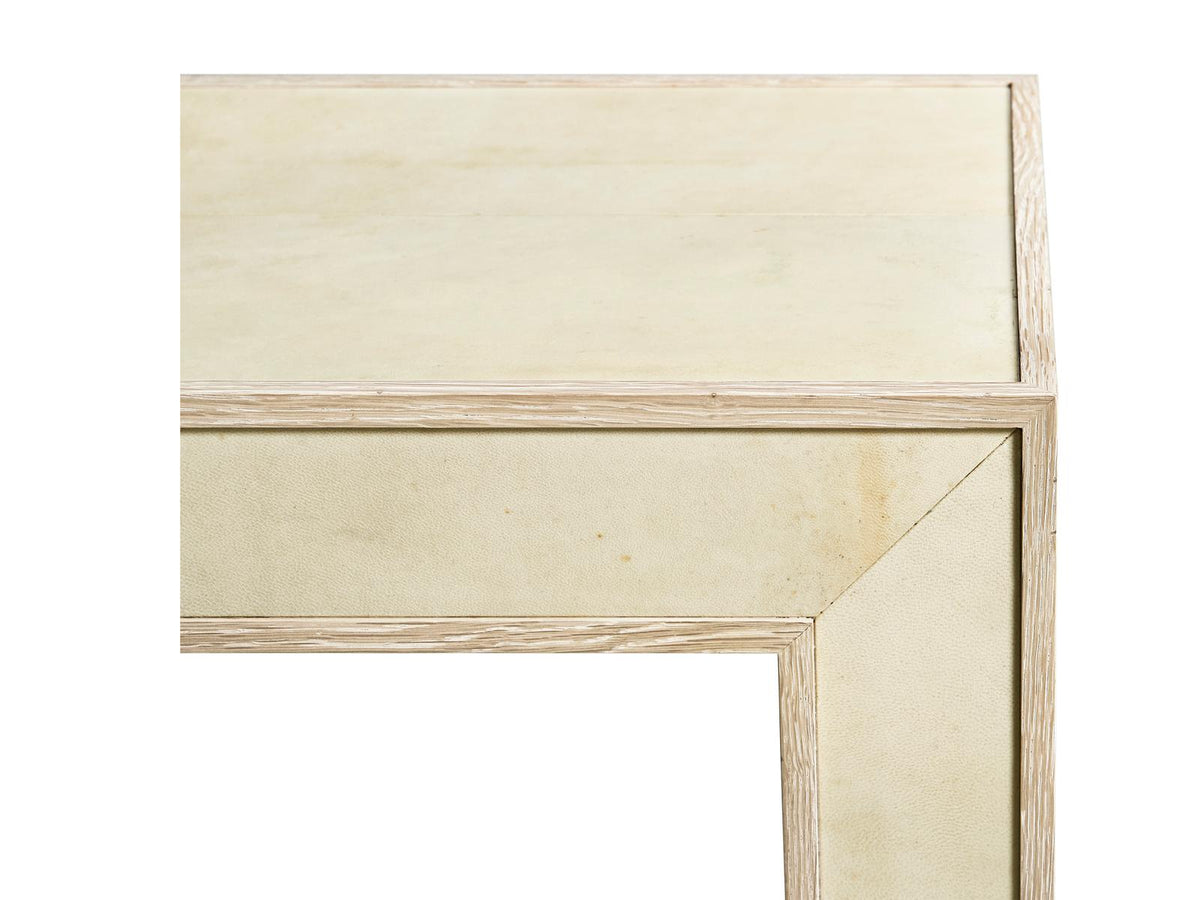 Water Hydra Rectangular Console Table in Parchment Oak