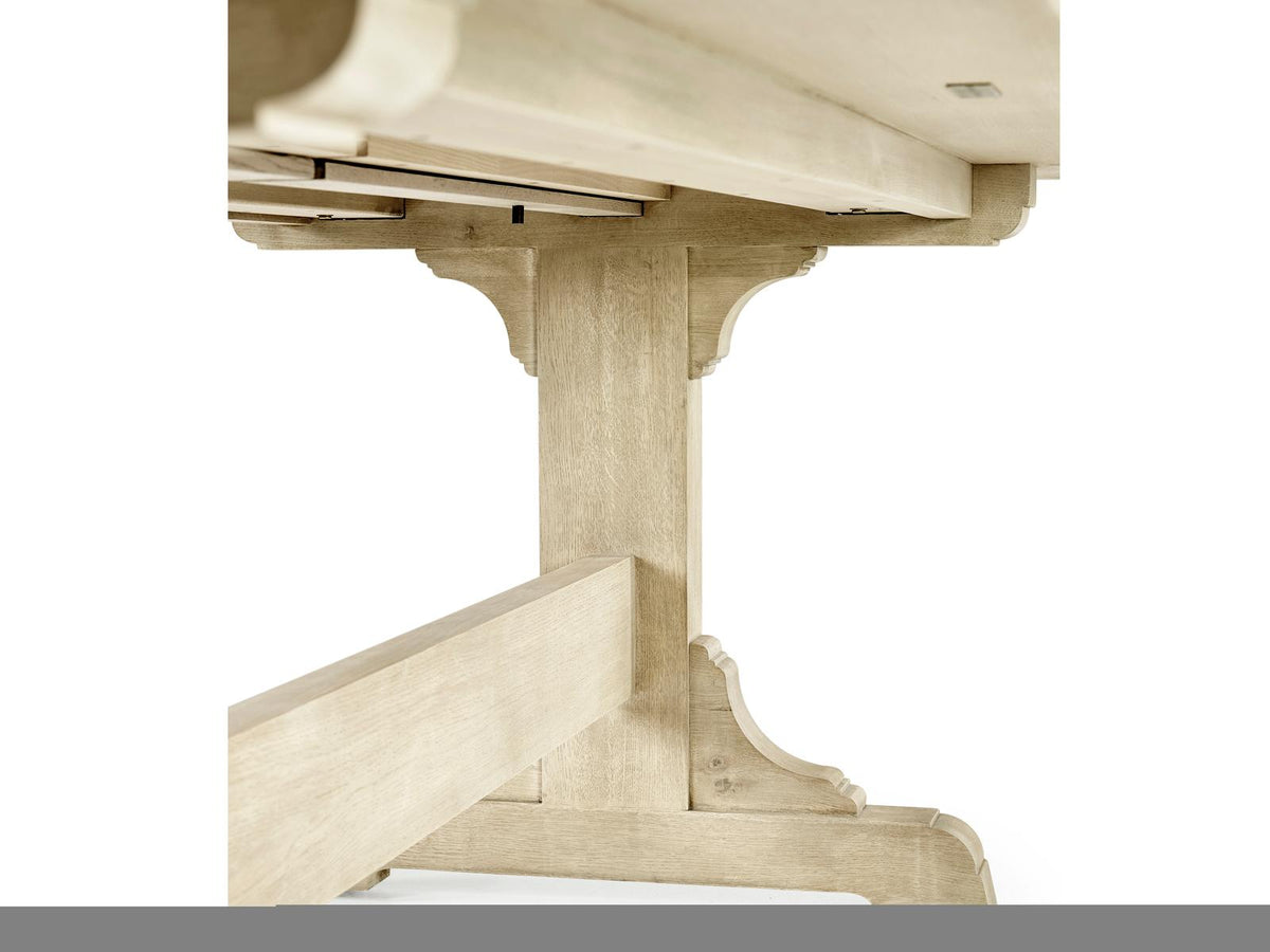 Epoch Extendable Rectangular Dining Table Stripped Oak Finish