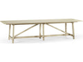 Timeless Rectangular 125-173 Inch Extendable Dining Table Stripped Oak