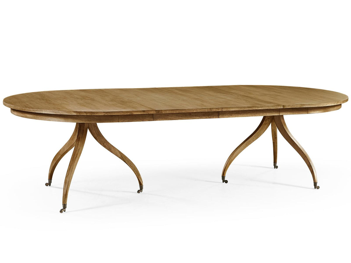 Timeless Solar Spider Leg Extendable Dining Table Sun Bleached Cherry