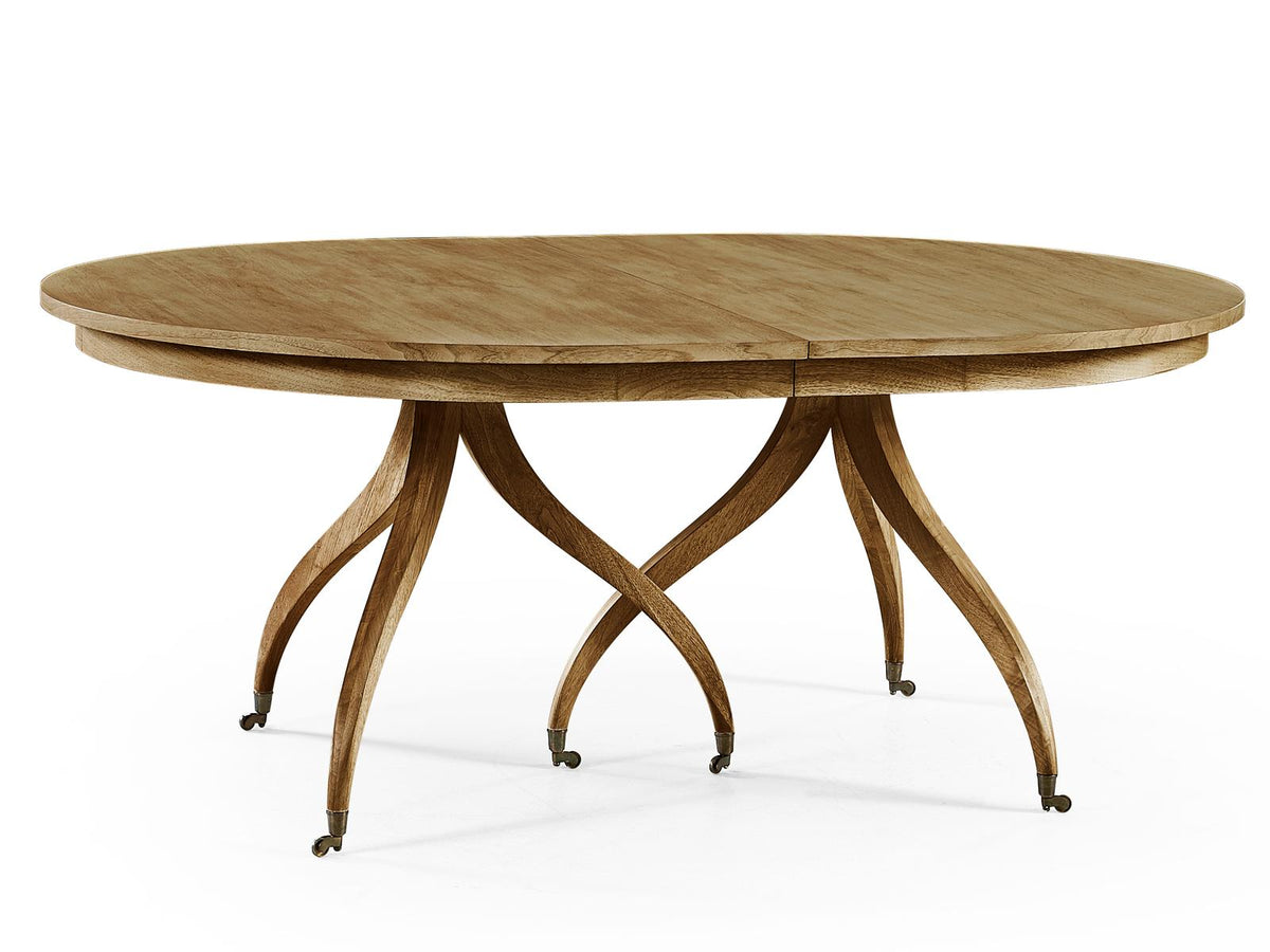 Timeless Solar Spider Leg Extendable Dining Table Sun Bleached Cherry