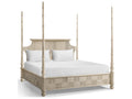 William Yeoward Bywater King Poster Bed in Washed Acacia Oak