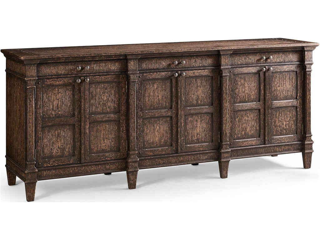 Caldera Terravita 93-Inch Oak Wood Sideboard in Black Caldera Finish