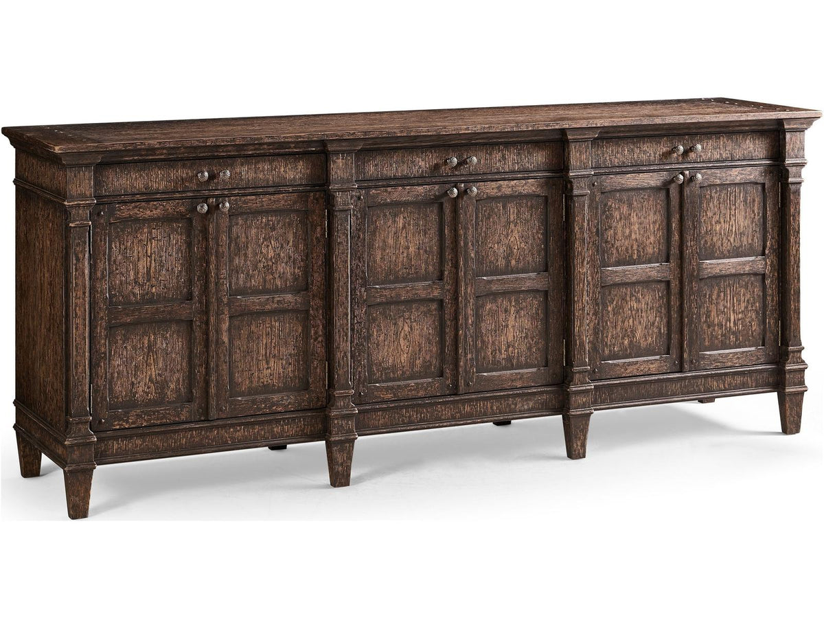 Caldera Terravita 93-Inch Oak Wood Sideboard in Black Caldera Finish
