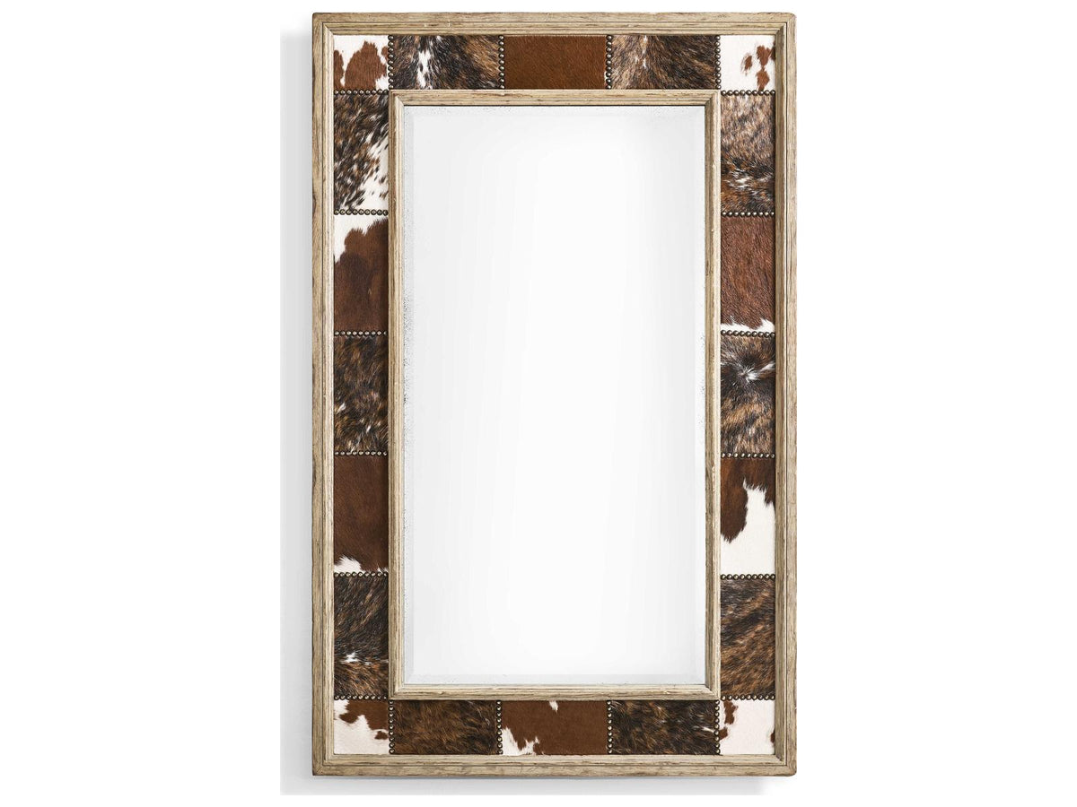 Caldera Oak Acacia Wood Sideboard and Mirror Set