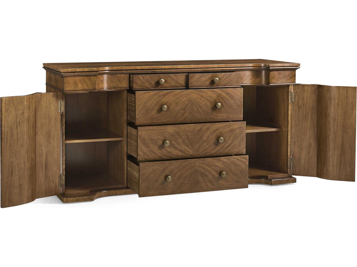 Hattie Traditional 74-Inch Crotch Walnut Sideboard