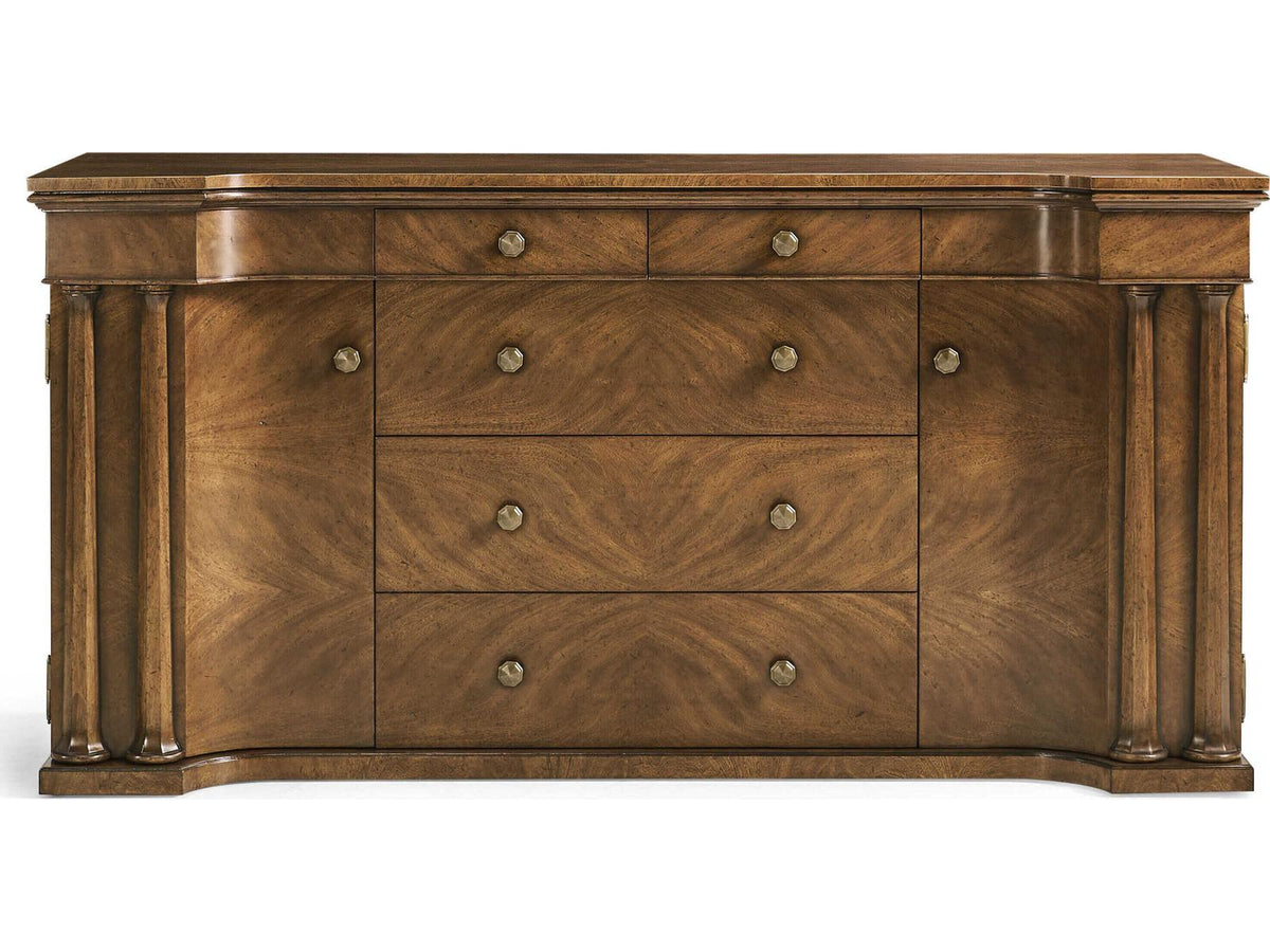 Hattie Traditional 74-Inch Crotch Walnut Sideboard