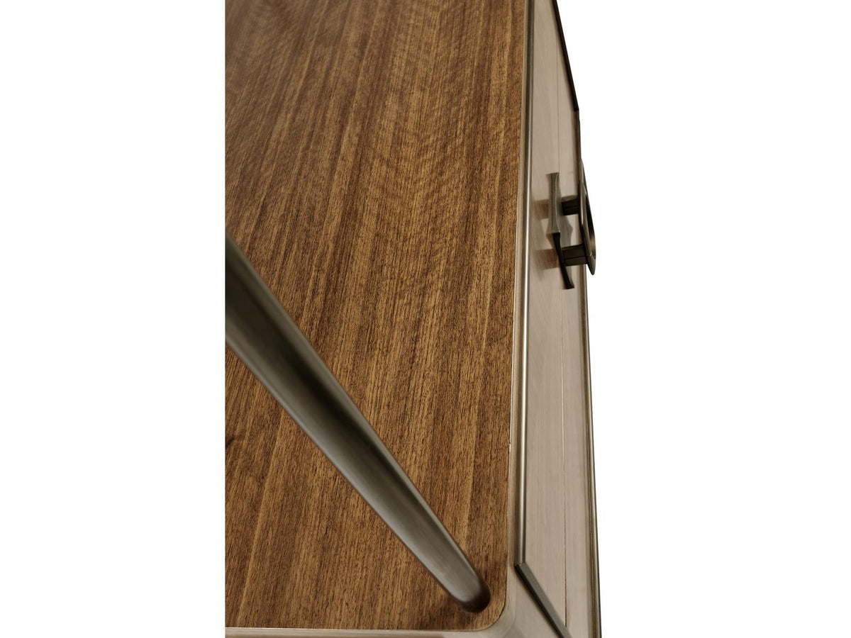 Toulouse Rectangular Wood Walnut Console Table