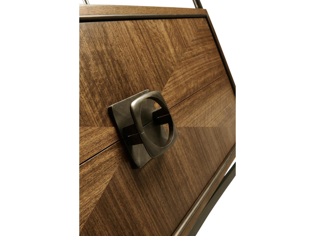 Toulouse Rectangular Wood Walnut Console Table
