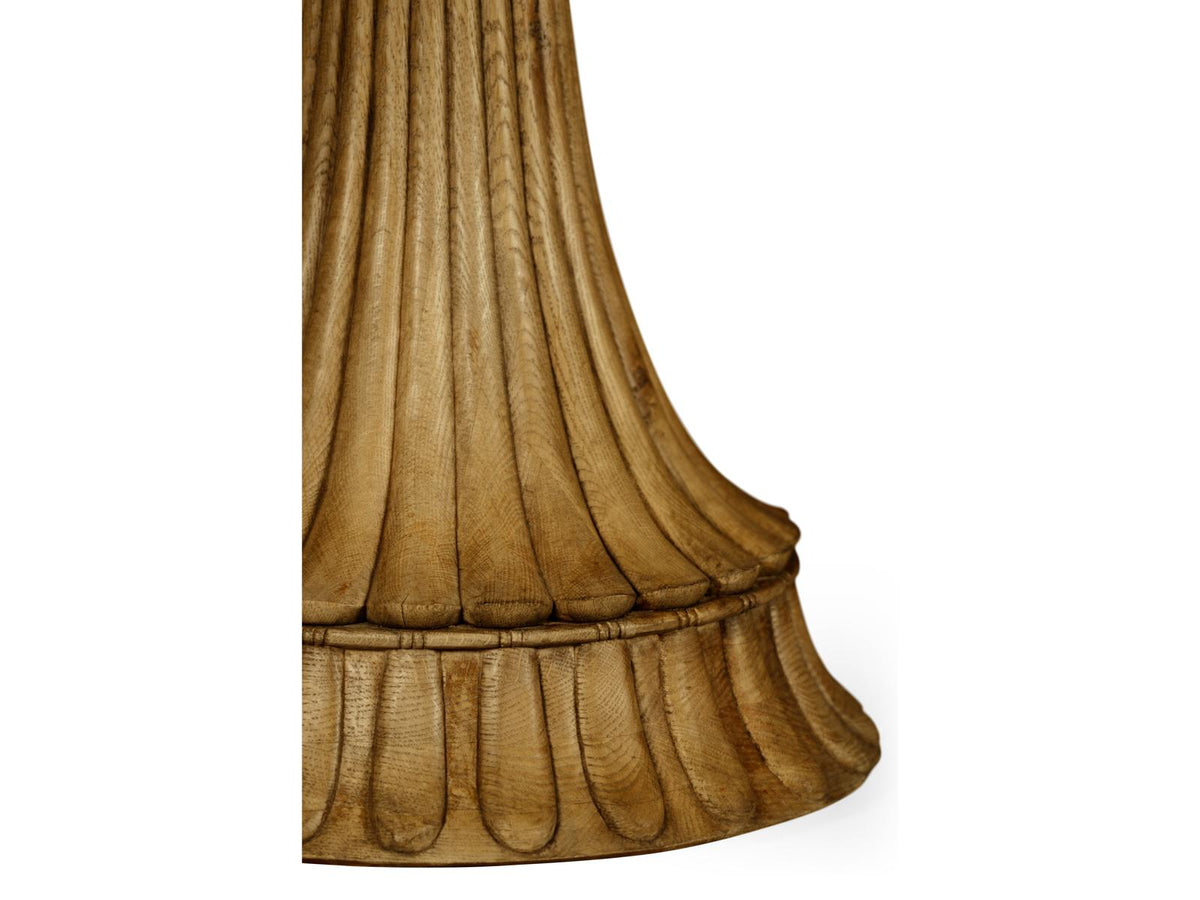 William Yeoward Round Marble Washed Oak End Table