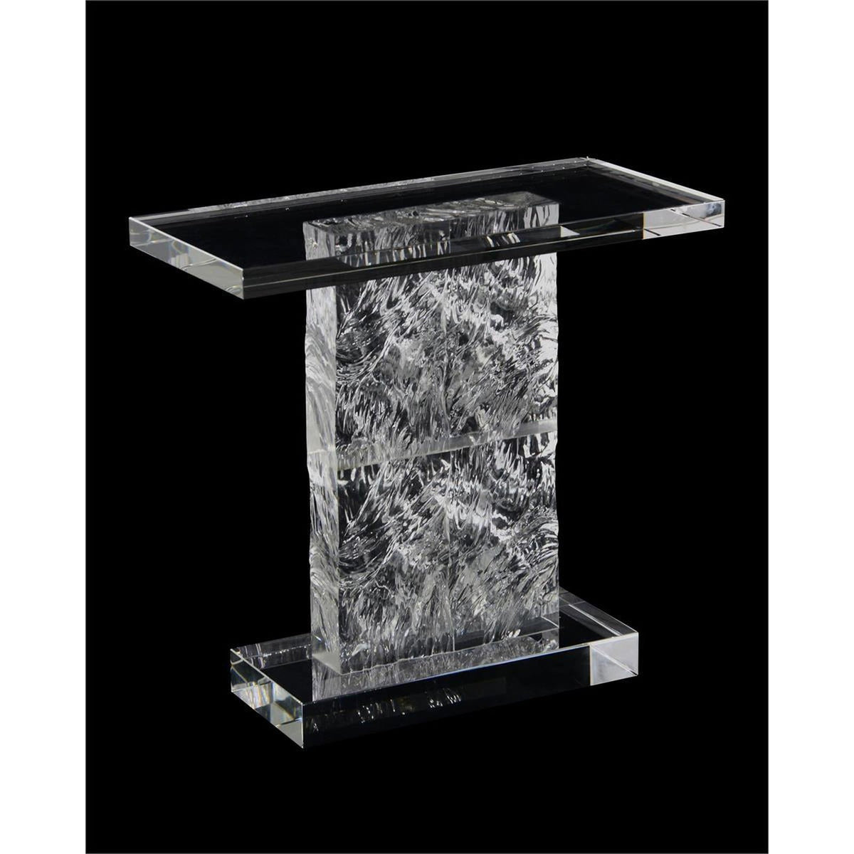 John Richard Textured Crystal Side Table