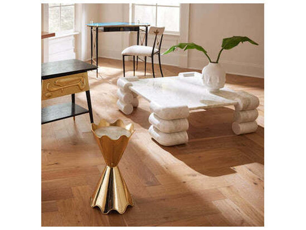 Circuit Square Coffee Table in Banswara Marble