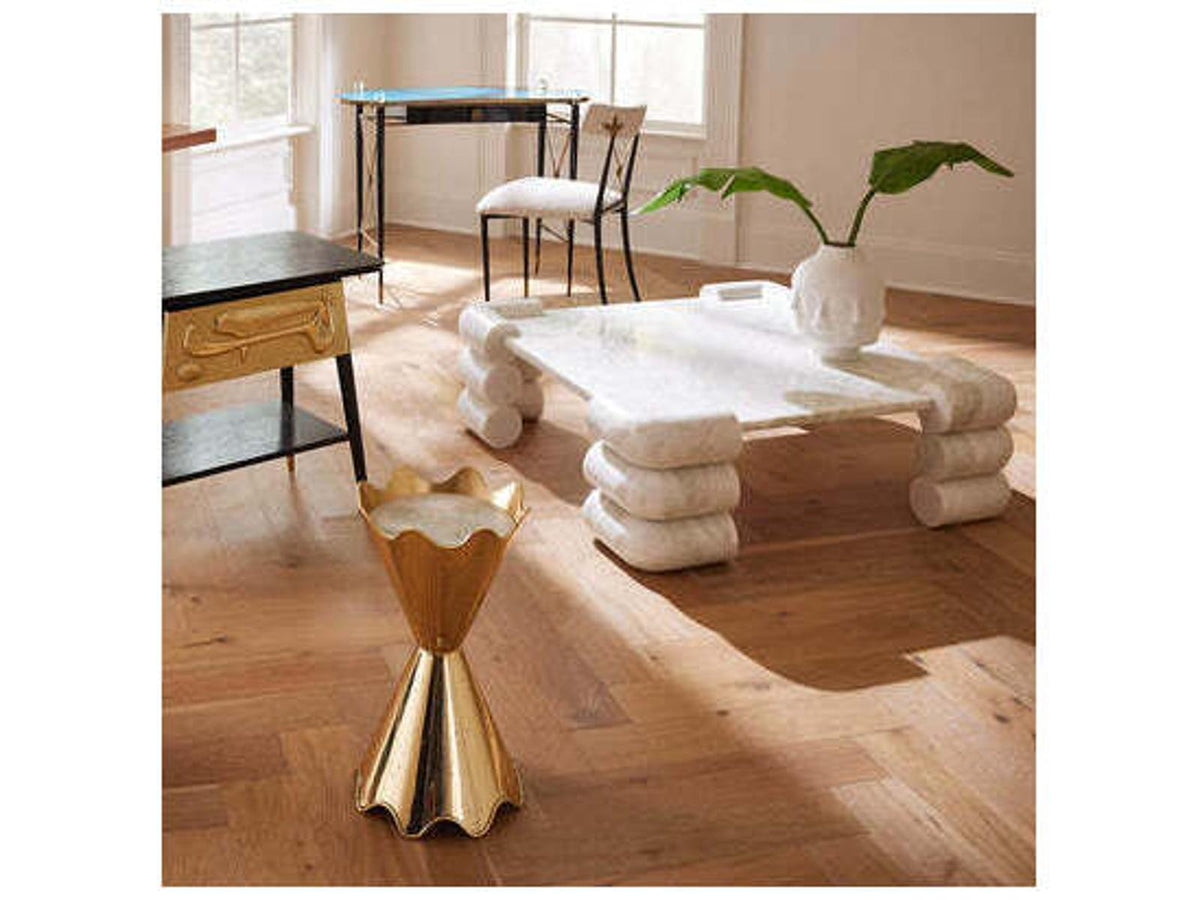 Circuit Square Coffee Table in Banswara Marble