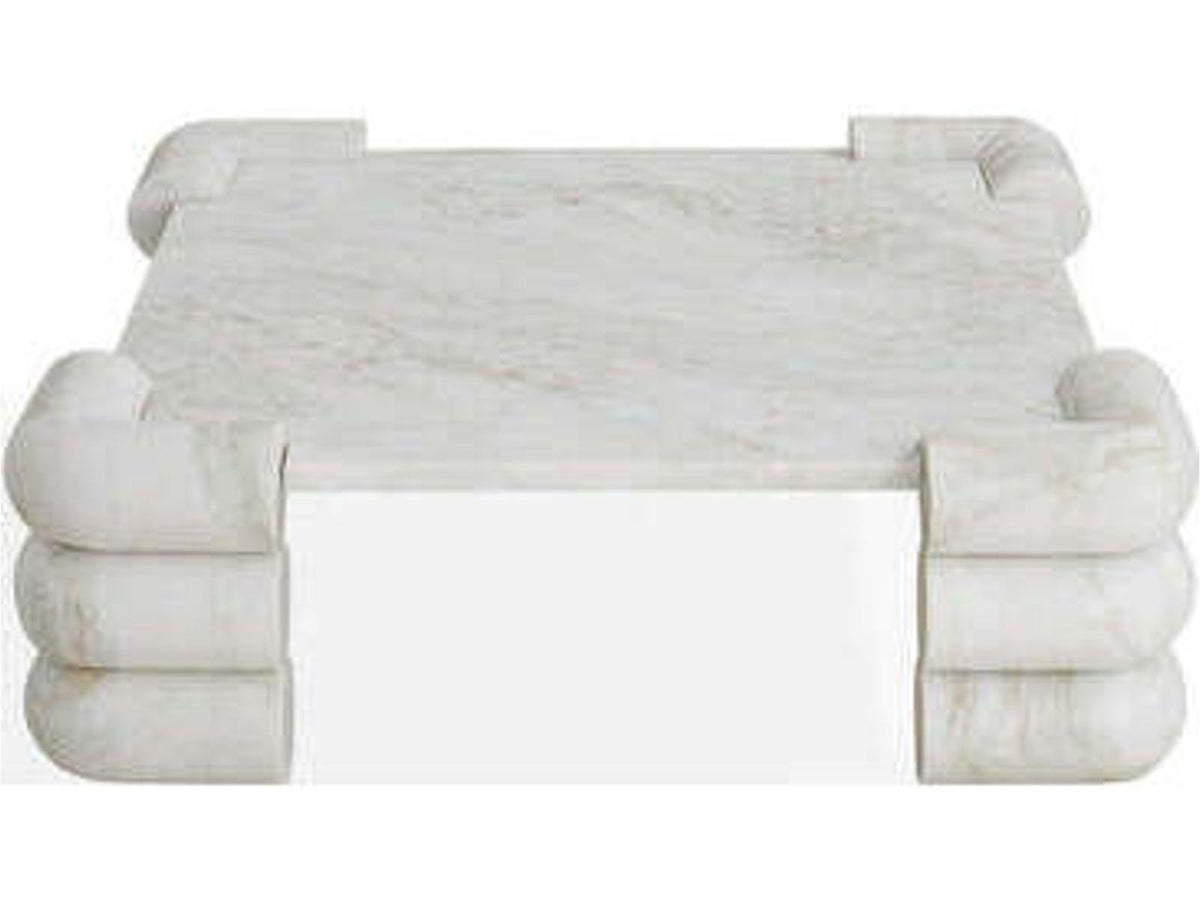 Circuit Square Coffee Table in Banswara Marble