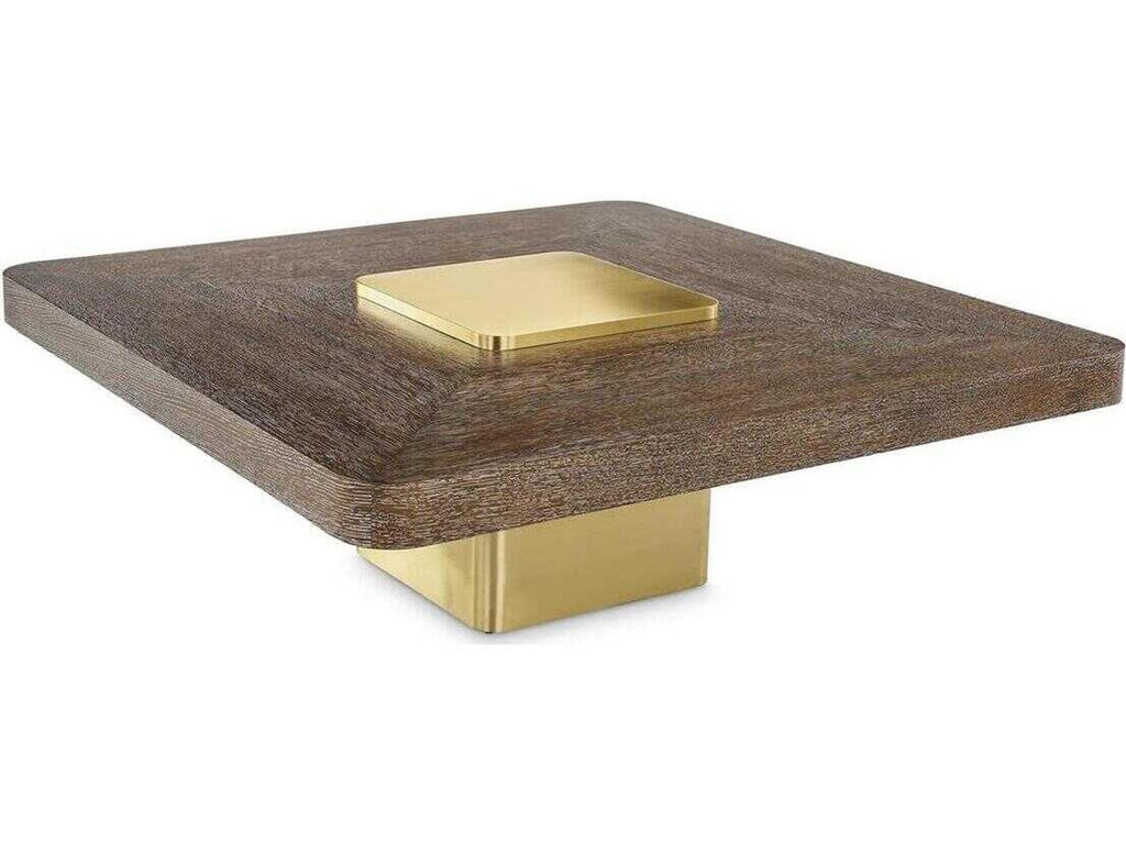 Plateau Square Wood Coffee Table in Falstaff Finish