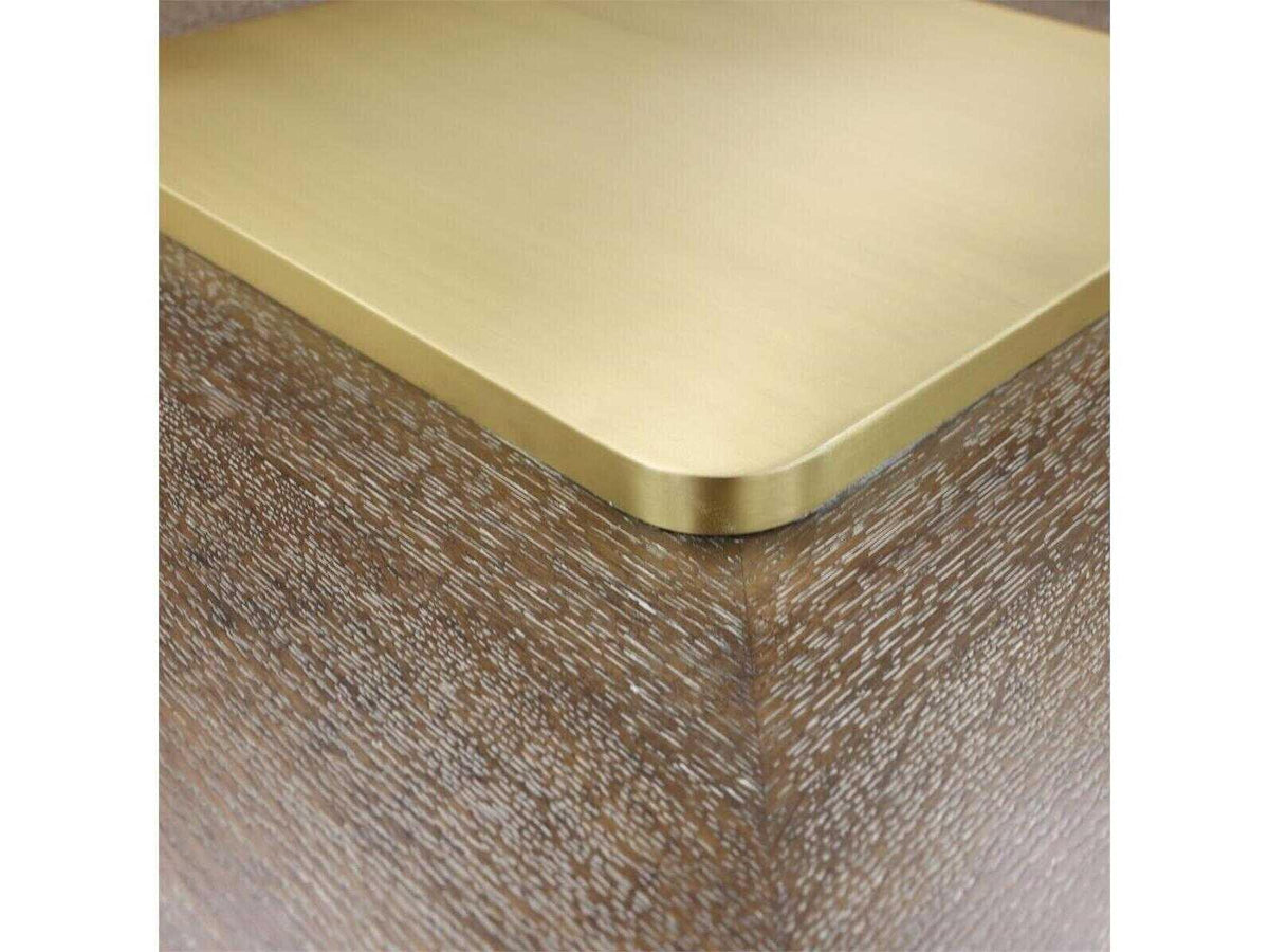 Plateau Square Wood Coffee Table in Falstaff Finish