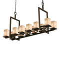 Justice Design Group Alabaster Rocks 51 Inch 12 Light Linear Suspension Light Cp441503