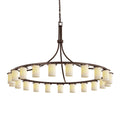 Justice Design Group Candlearia Collection Dakota Family 60 Inch 21 Light Led Chandelier Cp486462