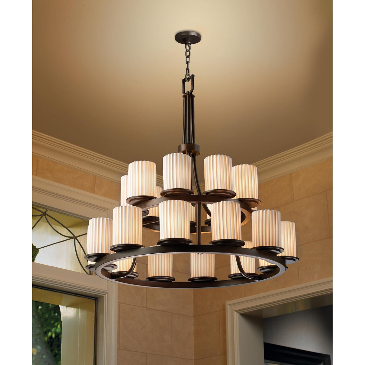 Justice Design Group Limoges 33 Inch 21 Light Chandelier Cp167576