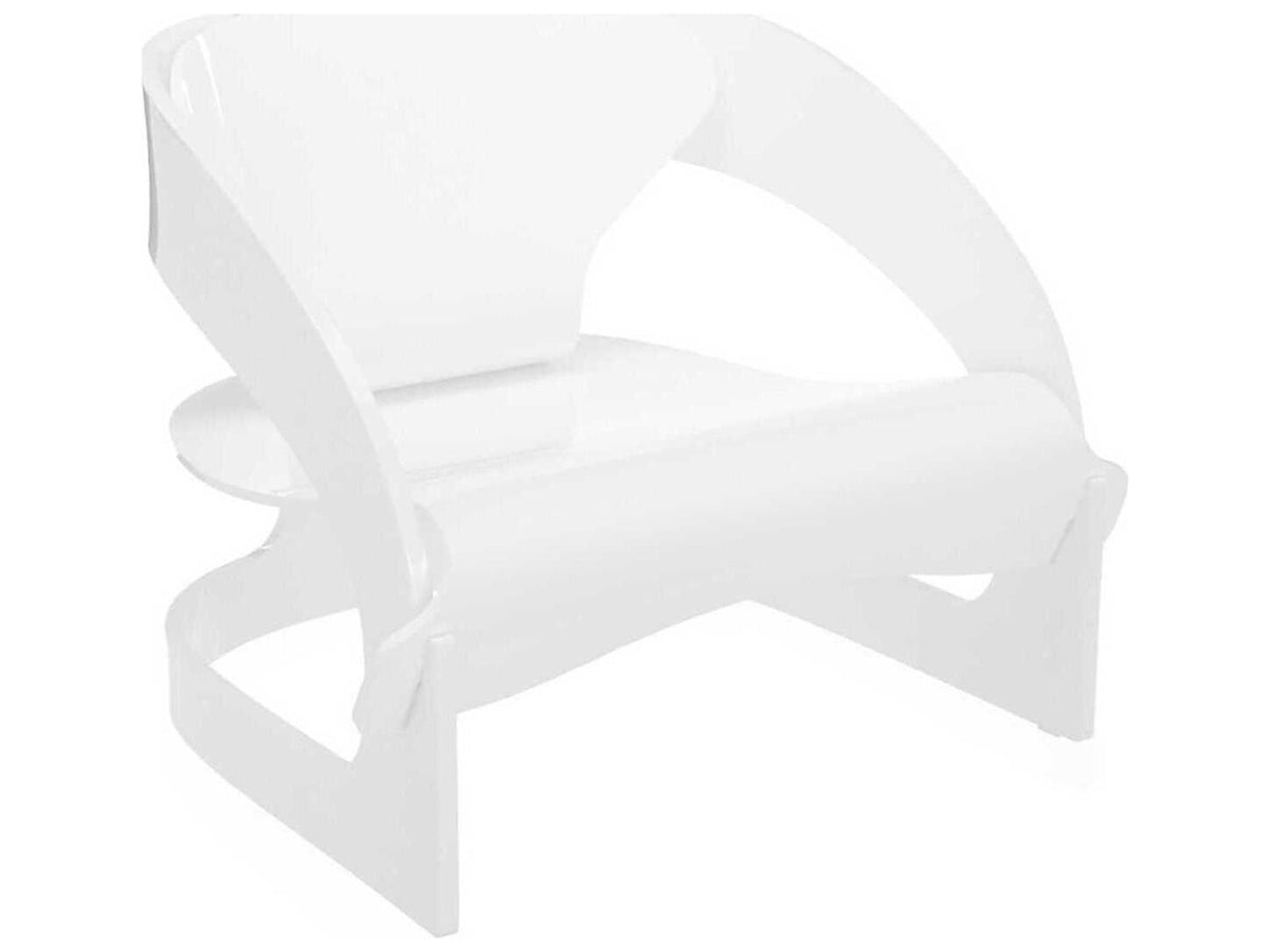 Joe Colombo 4801 Armchair in White PMMA